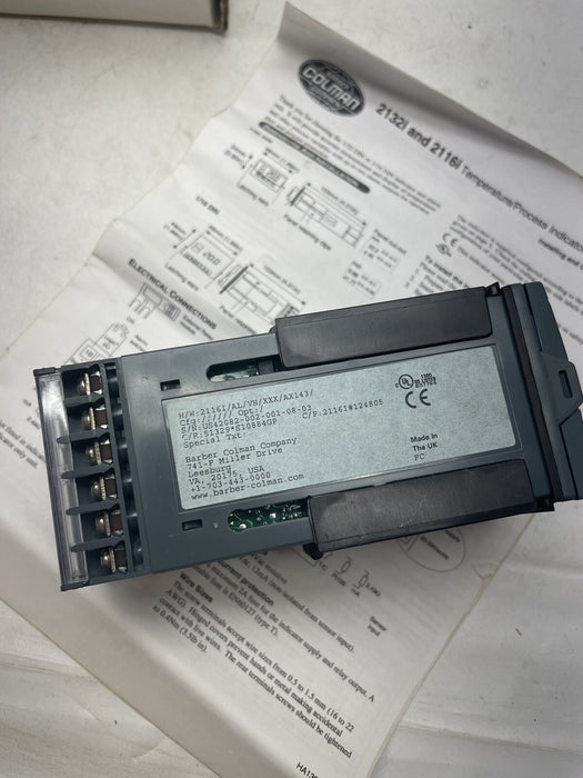 NUEVO BARBER COLMAN 2116I/AL/VH/XXX/AX143 CONTROL DE TEMPERATURA INVENSYS EUROTHERM