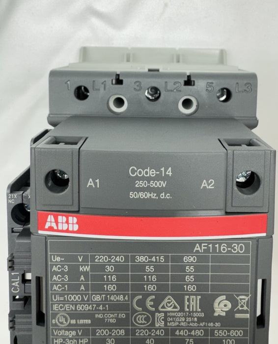ASEA MARRON BOVERI AF116-30-11-14 / AF116301114 ABB 1SFL427001R1411 CONTACTOR