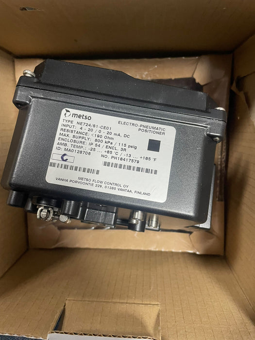 NE724 NEW 2018 METSO AUTOMATION ELECTRO-PNEUMATIC VALVE POSITIONER NE724/S1-CE01