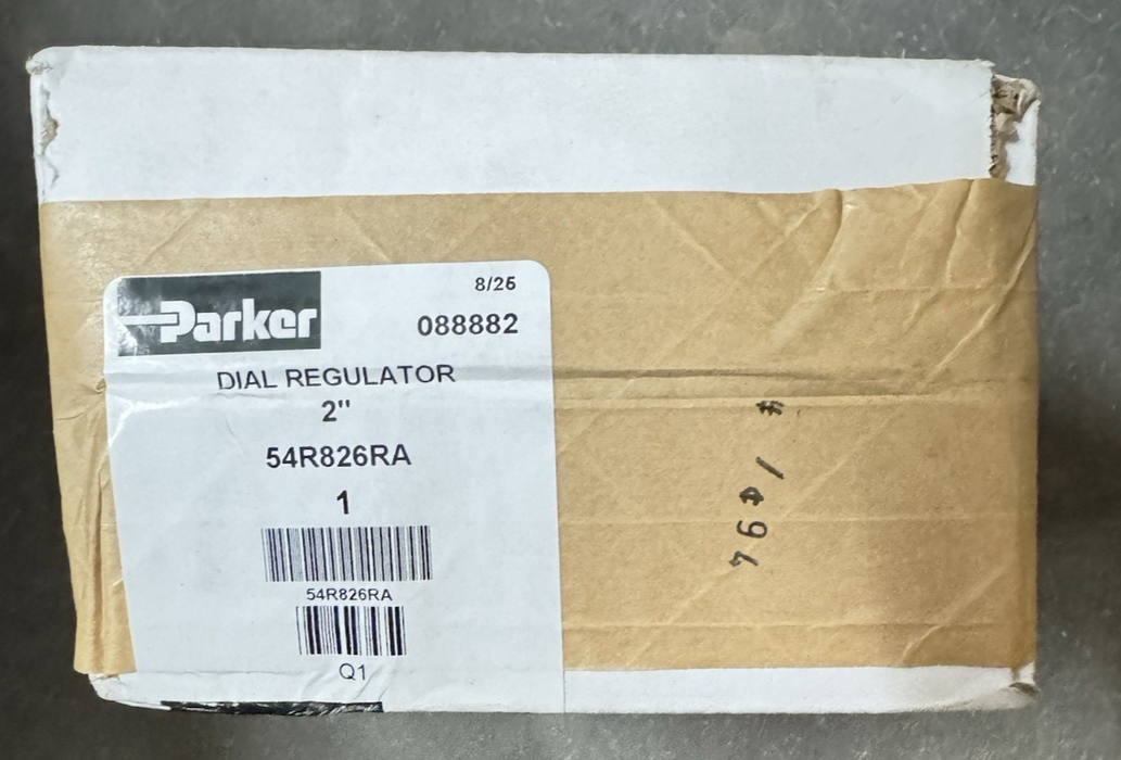 54R826RA PARKER DIAL REGULATOR 2" FNPT FACTORY SEALED