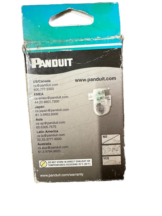 N050X125C1C PANDUIT P1 LABEL CASSETTE .5"X1.25"BLACK ON WHITE NYLON CLOTH