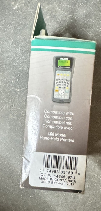 N050X125C1C PANDUIT P1 LABEL CASSETTE .5"X1.25"BLACK ON WHITE NYLON CLOTH