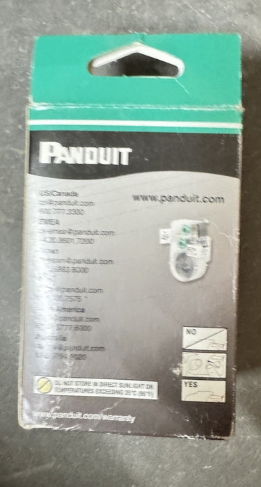 N050X125C1C PANDUIT P1 LABEL CASSETTE .5"X1.25"BLACK ON WHITE NYLON CLOTH