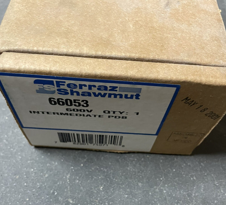 NEW FERRAZ SHAWMUT 66053 INTERMEDIATE PDB POWER DISTRIBUTION BLOCK  600V