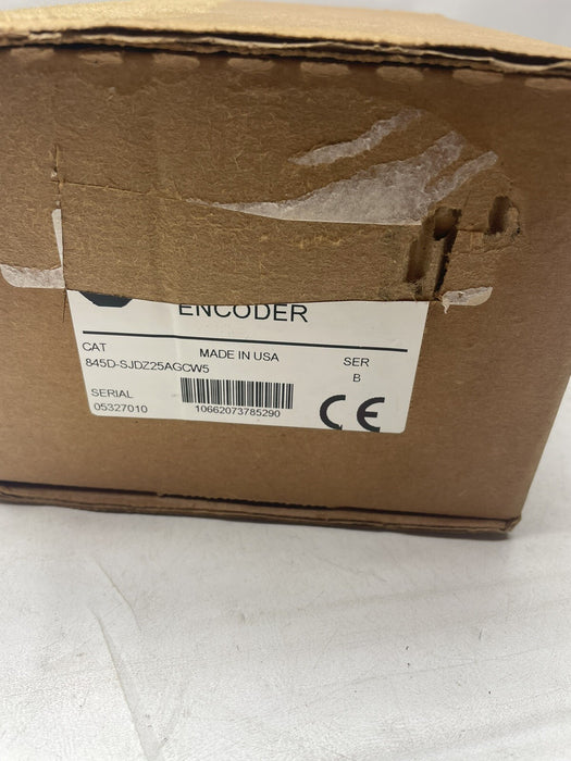 NEW allen bradley 845-DSJDZ25AGCW5 INCLUDES CONNECTOR KIT ENCODER SIZE 25 8-12