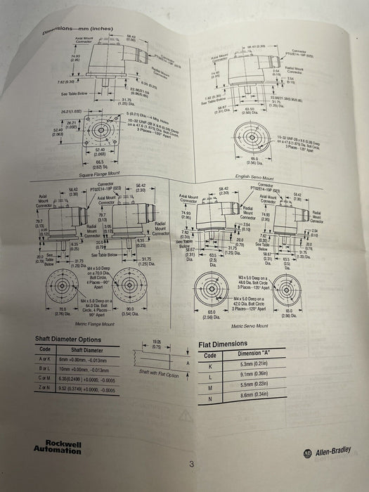 NEW allen bradley 845-DSJDZ25AGCW5 INCLUDES CONNECTOR KIT ENCODER SIZE 25 8-12