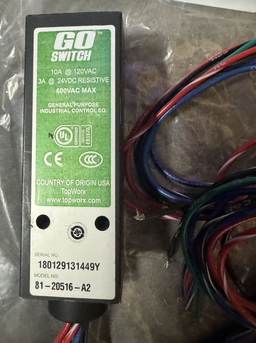 GO SWITCH 81-20516-A2 600VAC TOPWORX Magnetic Proximity Switch 8120516 NNB