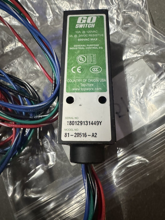 GO SWITCH 81-20516-A2 600VAC TOPWORX Magnetic Proximity Switch 8120516 NNB