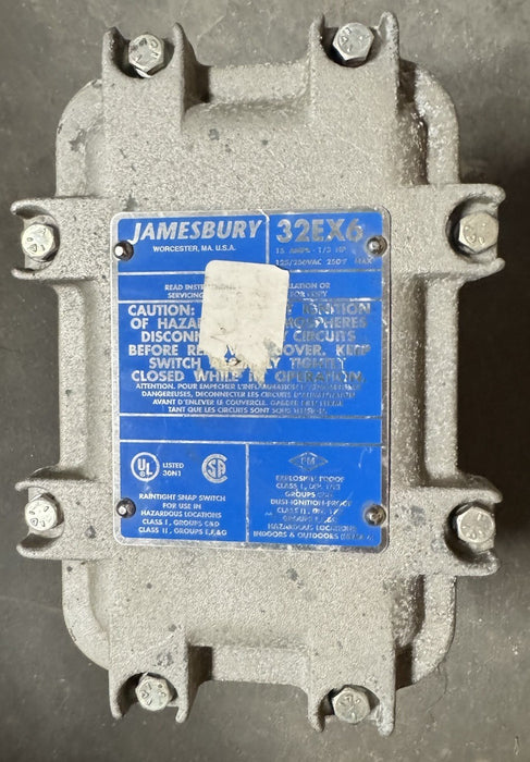 NEW NELES Jamesbury 32EX6 Snap Limit Switch 15 Amp 1/3HP EXPLOSION PROOF BRACKET