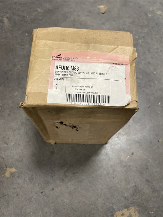 NEW COOPER CROUSE HINDS AFUR6 CONVEYOR SWITCH RIGHT HAND ASSEMBLY AFUR6-M83