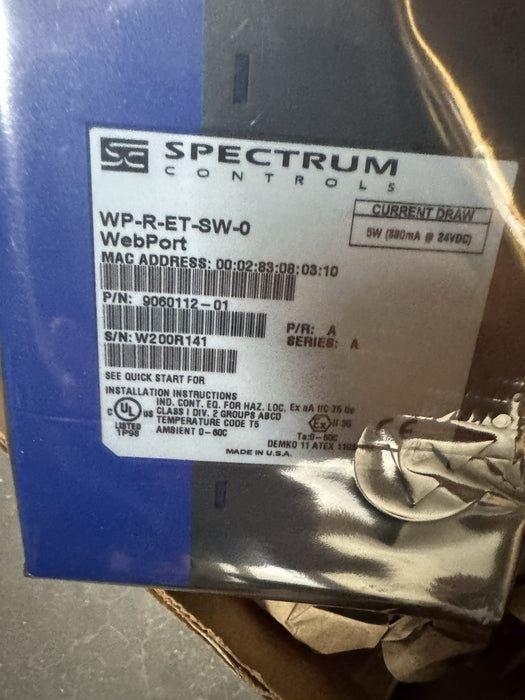 NEW WP-R-ET-SW-0 WebPort  SPECTRUM CONTROLS NNB