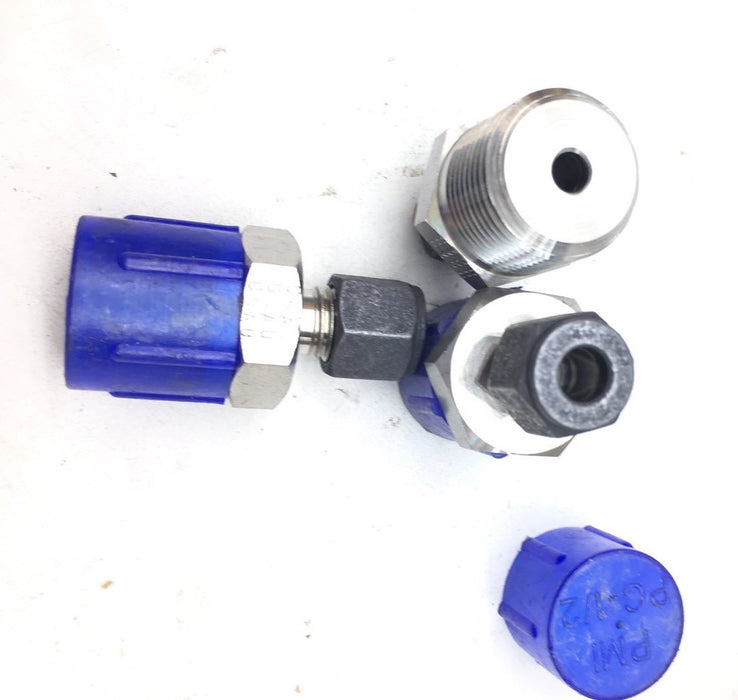 New Male Connector CPI x MNPT Parker 4-8 FBZ-SS Stainless Steel