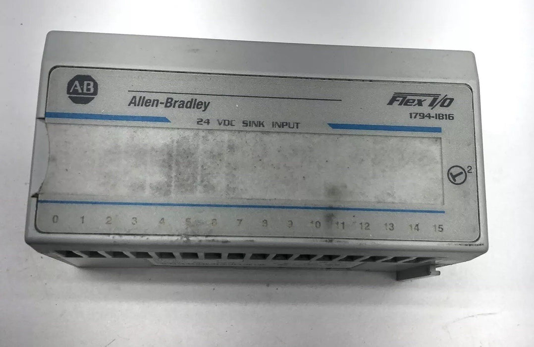 ALLEN BRADLEY 1794-IB16 24VDC SINK INPUT MODULE AND 1794 TB3 TERMINAL BASE