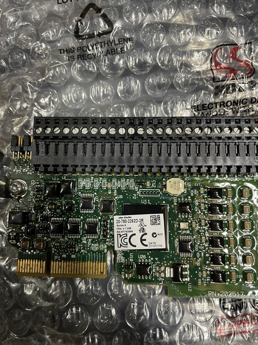 2019  20-750-2262D-2R ALLEN BRADLEY POWERFLEX 750 I/O OPTION CARD 115V