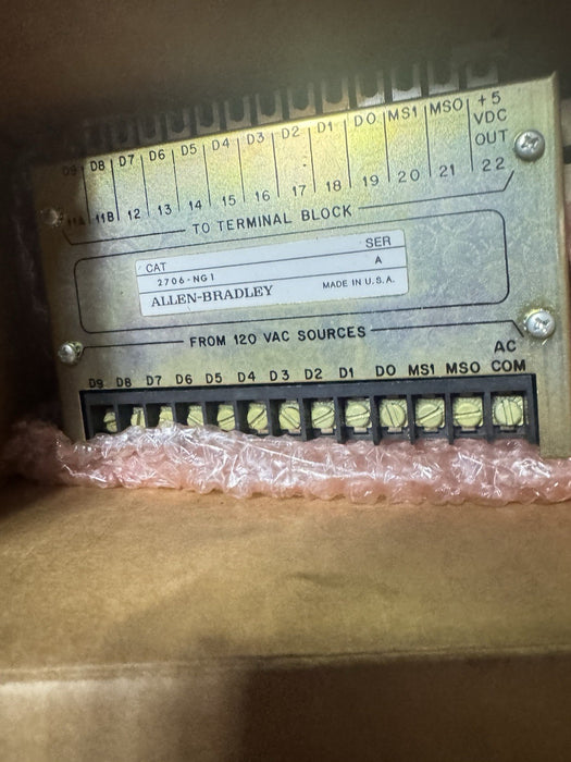 Allen-Bradley parallel Input Converter 2706-NG1 120v dataliner accessory  2706