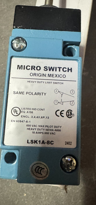 NEW HONEYWELL MICRO SWITCH LSK1A-8C  spring wand LIMIT NIB