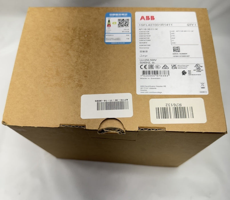ASEA BROWN BOVERI AF116-30-11-14 / AF116301114 ABB 1SFL427001R1411 CONTACTOR