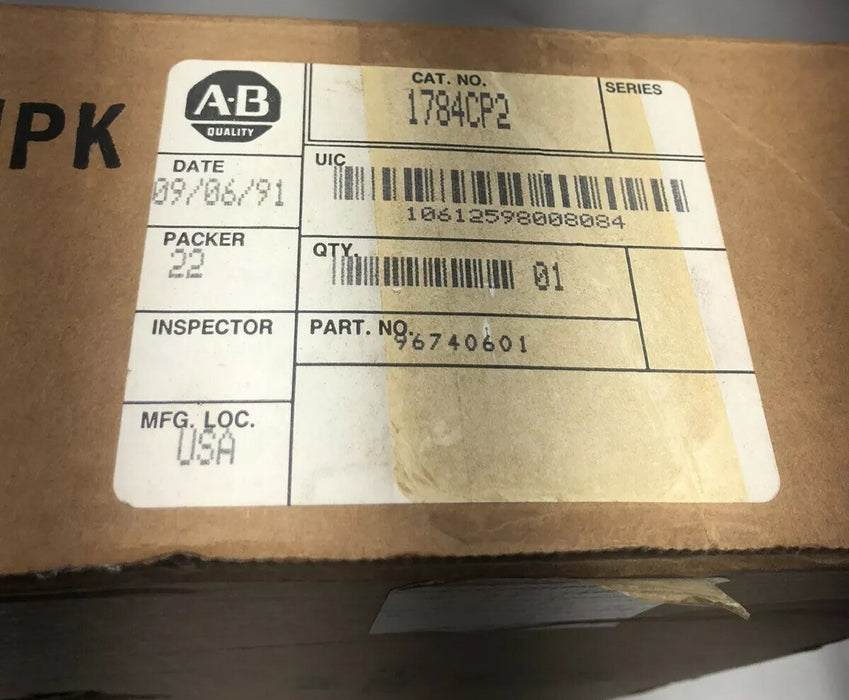 NEW ALLEN BRADLEY 1784-CP2 PLC-2 CONNECTION CABLE 96740701 NIB