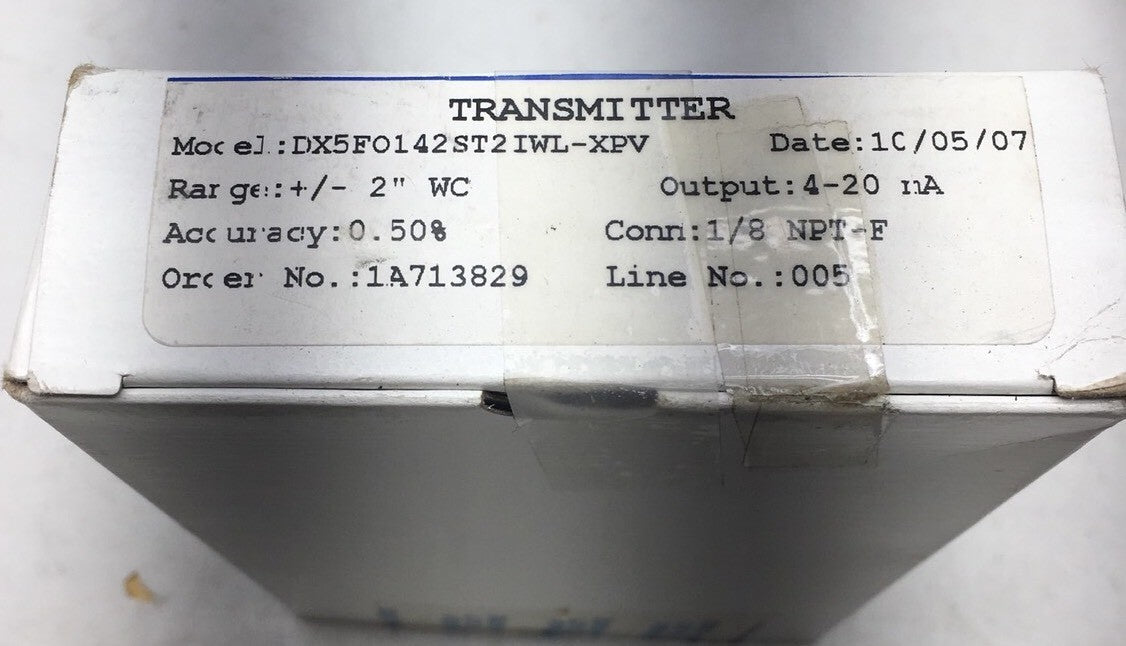 NEW OMEGA PX665-2BDI 4-20ma OUTPUT -2 /+2 INH2O DIFF PRESSURE TRANSMITTER NIB