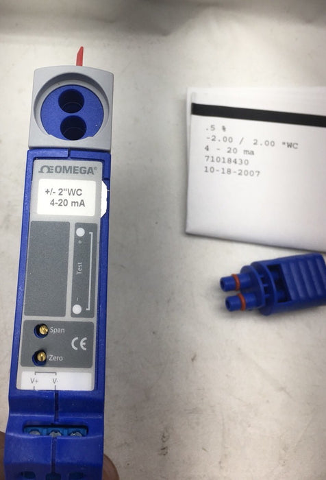 NEW OMEGA PX665-2BDI 4-20ma OUTPUT -2 /+2 INH2O DIFF PRESSURE TRANSMITTER NIB