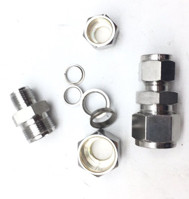 1 pcs New Parker A-LOK 8RU6-316 1/2" x 3/8" reducing union Stainless steel tube