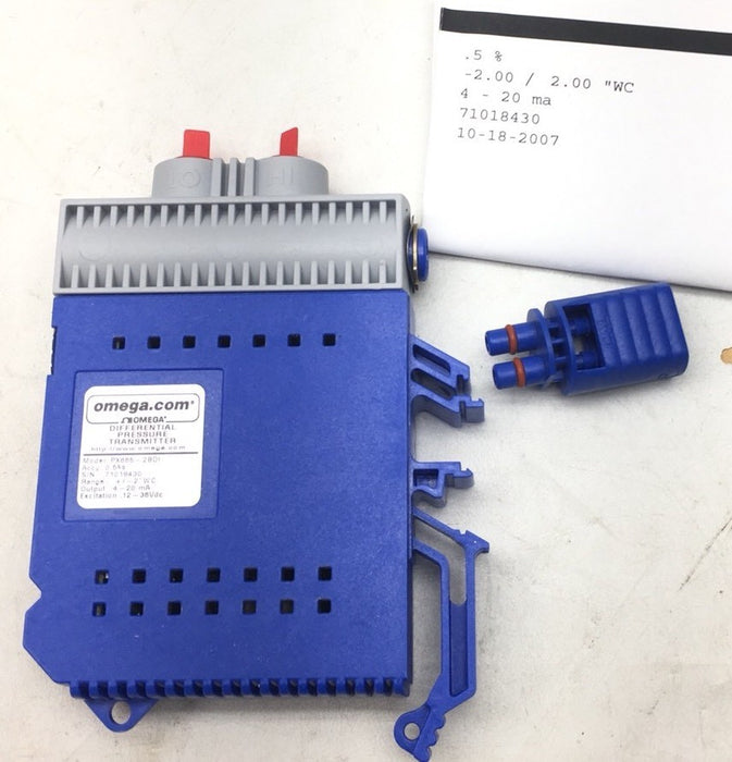 NEW OMEGA PX665-2BDI 4-20ma OUTPUT -2 /+2 INH2O DIFF PRESSURE TRANSMITTER NIB