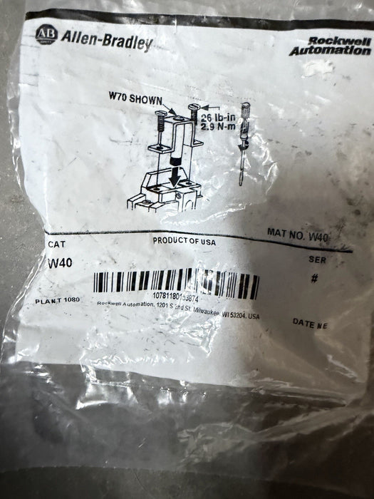 NEW ALLEN BRADLEY W40 OVERLOAD HEATERS BIMETALLIC HEATER NEMA MOTOR PROTECTION