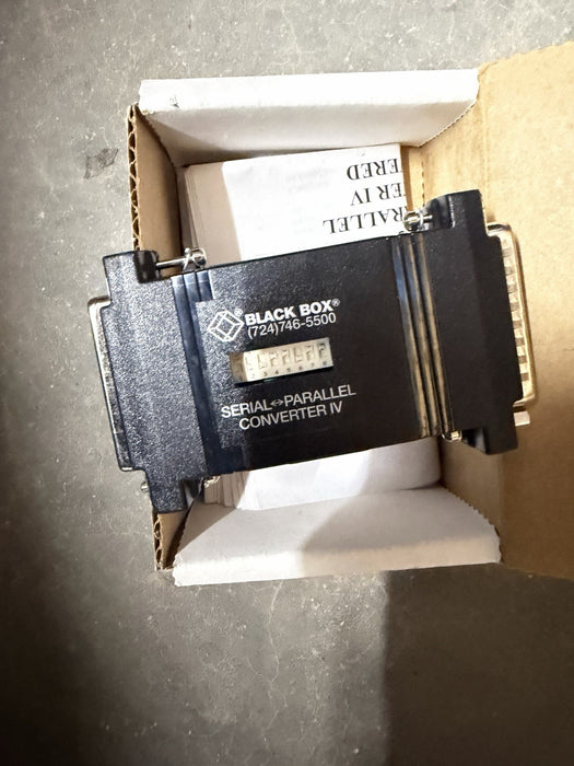 Black Box PI125A-R2 RS-232 to Parallel Converter DB25 to DB25, Interface-Powered