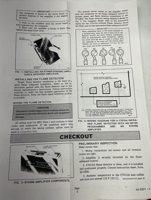 NEW HONEYWELL 1028 INFRA RED AMPLIFIER R4140 SEQ OR R4138C/D R4075C/D/E