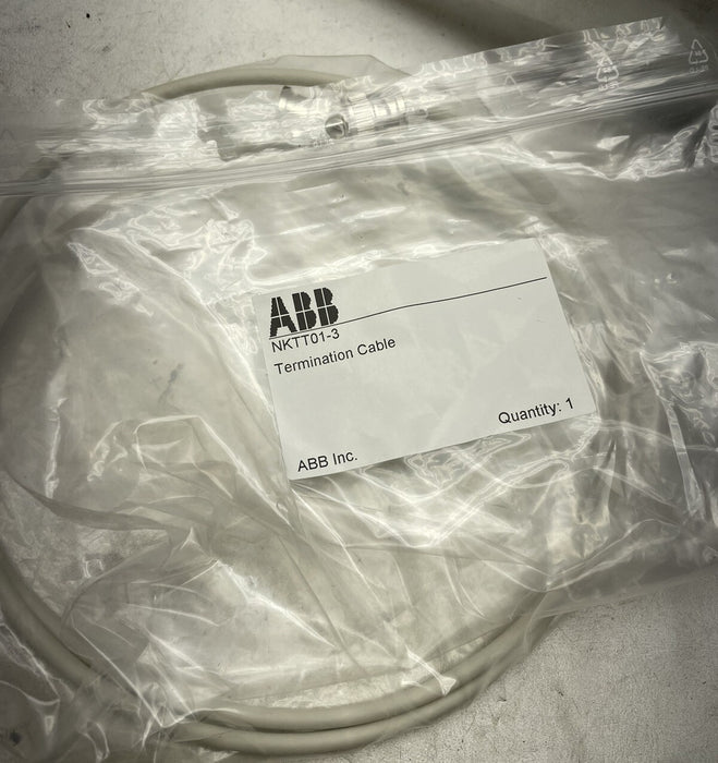 NEW ABB NKTT01-3 INFI-NET TERMINATION CABLE 3FT PVC HARMONY SYMPHONY BAILEY ETC
