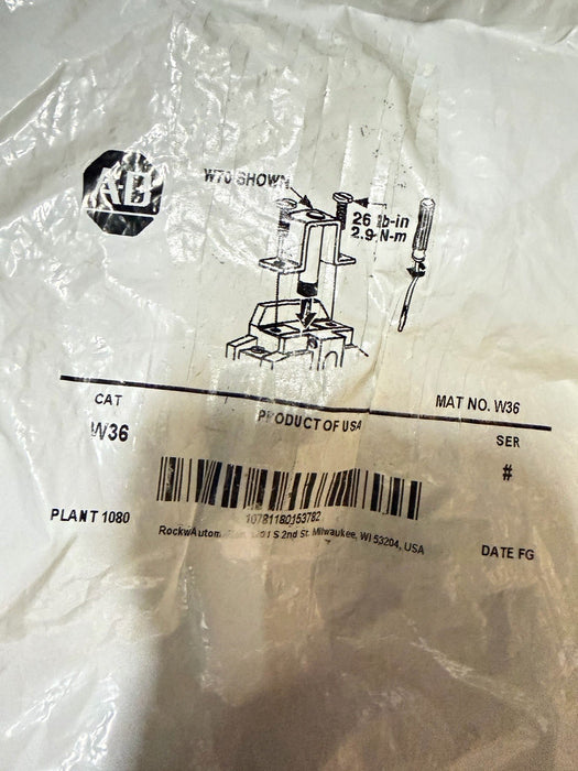 NEW ALLEN BRADLEY W36 OVERLOAD HEATERS BIMETALLIC HEATER NEMA MOTOR PROTECTION