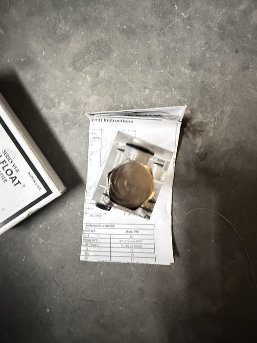 NEW DWYER VISI-FLOAT VFA SERIES FLOW METER VFA-44-BV