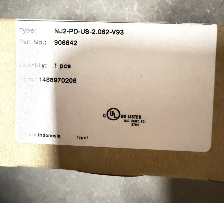 NEW PEPPERL+FUCHS NJ2-PD-US-2.062-V93 NJ2PDUS2.062V93  906642 CYLINDER POSITION