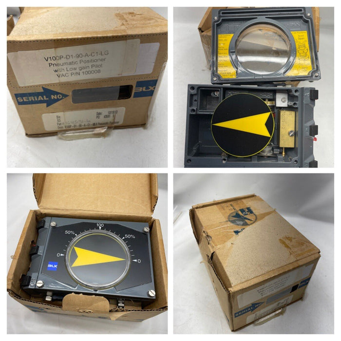 NEW V100P-D1-90-A-C1-LG BLX / VAC V100P PNUEMATIC POSITIONER 3-15 PSI INPUT V100