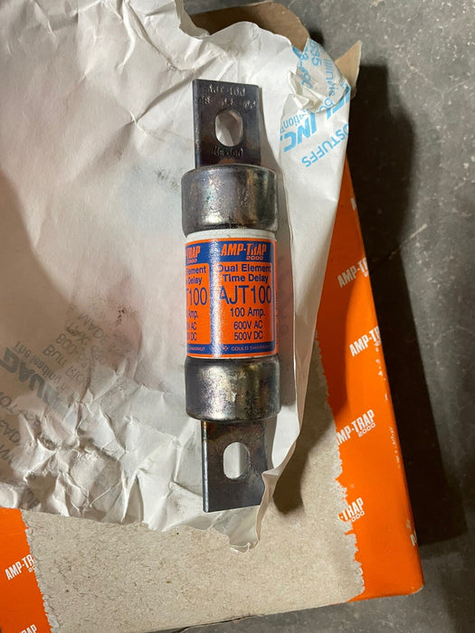 Ferraz Shawmut AJT100 Fuse 100A AJT 600V AC AMP-TRAP DUAL ELEMENT TIME DELAY