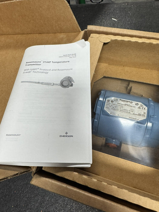 NEW 3144PD1A1NAB4M5 ROSEMOUNT EMERSON 3144P TEMPERATURE TRANSMITTER NIB