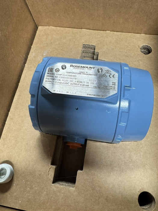 NEW 3144PD1A1NAB4M5 ROSEMOUNT EMERSON 3144P TEMPERATURE TRANSMITTER NIB