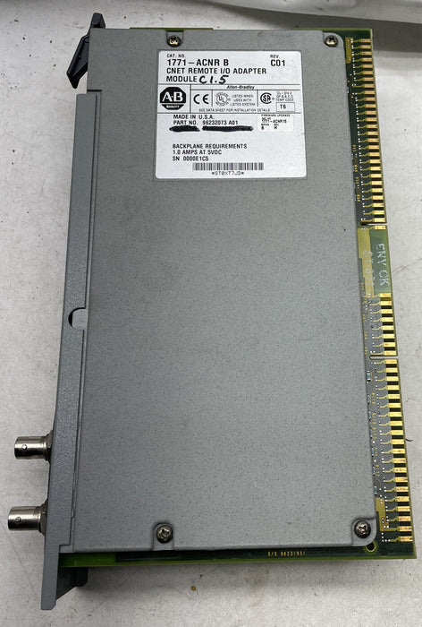 1771-ACNR /B Allen Bradley PLC 5 CNET Remote I/O Adapter 1771ACNR