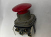 Allen Bradley 800T-D RED Head Push Button 1 NC Red  MISSING THE WASHERS AND NUT