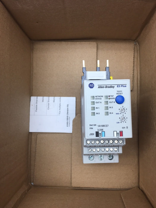 NEW 193-EC2AB ALLEN BRADLEY E3 PLUS OVERLOAD RELAY 193EC2AB NIB