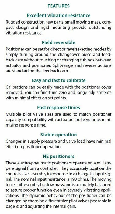 NE726  METSO ELECTRO-PNEUMATIC VALVE POSITIONER NE726/S1-CE01DS05 2023
