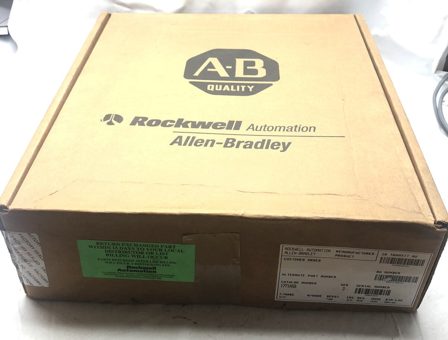 1771-ASB SEALED REMAN 1771-ASB D ALLEN-BRADLEY REMOTE I/O ADAPTER MODULE RIO
