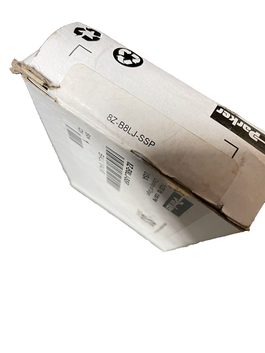 New Parker 8Z-B8LJ-SSP B8L SERIES 1/2" BALL VALVE PANEL MOUNT 8ZB8LJSSP