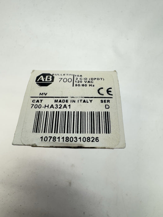 NEW Allen Bradley QTY:1 700-HA33A24 Relay  3 C/O 3PDT 10 AMP 24VAC