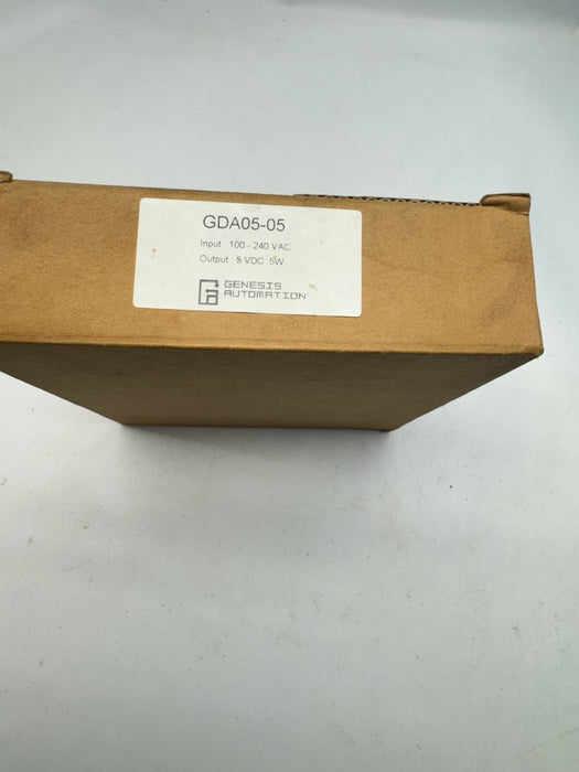 Genesis Automation GDA05-05A DIN Rail Power Supply 5W 5VDC UL508 Class 2