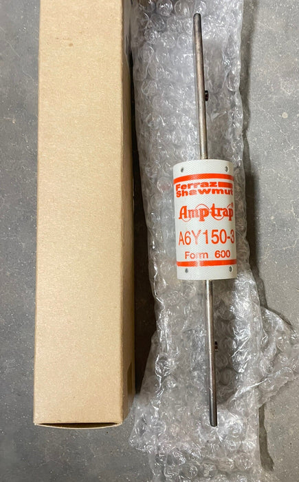 NEW 2017 Mersen-Ferraz A6Y150-3 150A 600V  Amp-Trap