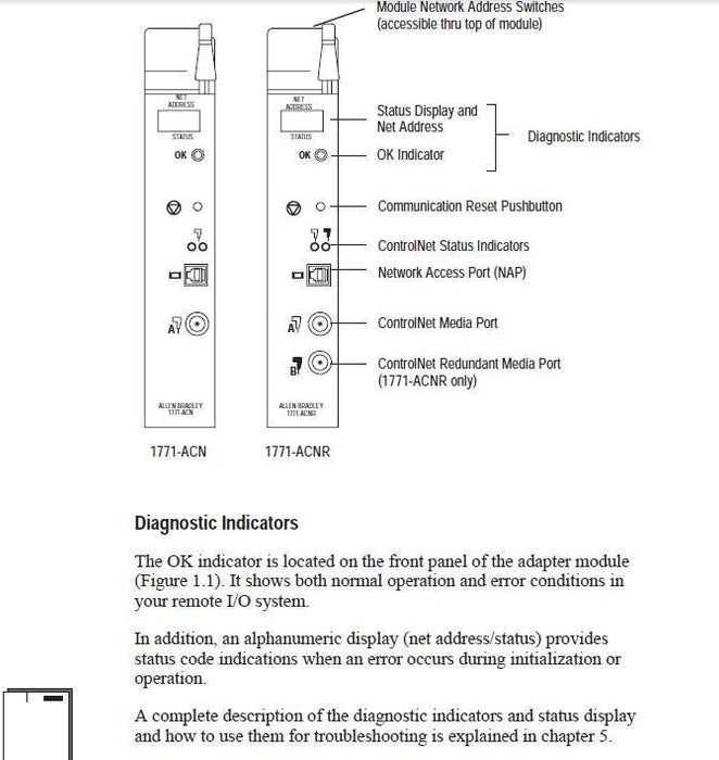 1771-ACNR /B NEW SEALED Allen Bradley Two-port Redundant Media ControlNet