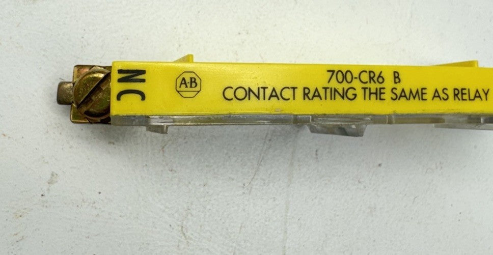 NEW ALLEN BRADLEY 700-CR6 CONTACT CARTRIDGE TYPE R RELAY N.C.