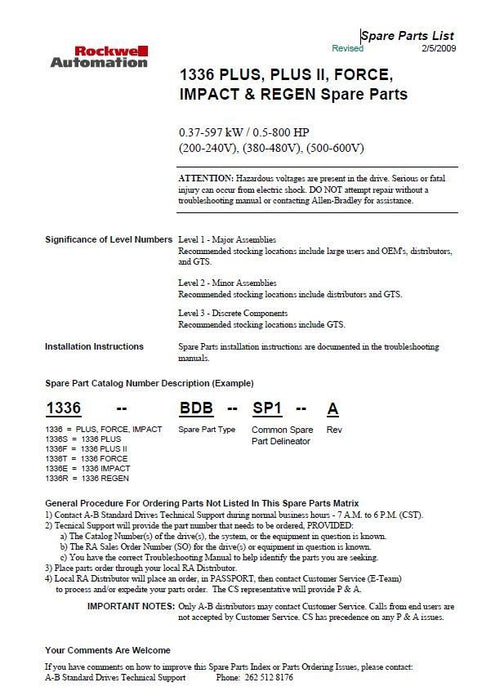 Sealed Allen Bradley 1336-BDB-SP20A 25hp Gate Driver PCB 575 VAC