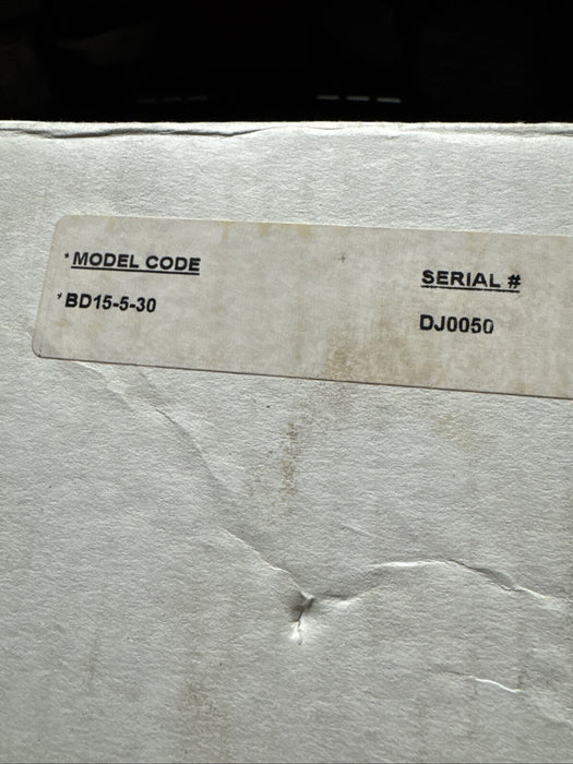 BD15BJJVD5 PARKER TWO STAGE SERVO VALVE 801234-BJJ-VR 5GPM 30/30ma BD15 3.5 VDC